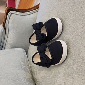 Janie and Jack Blue Bow Shoes